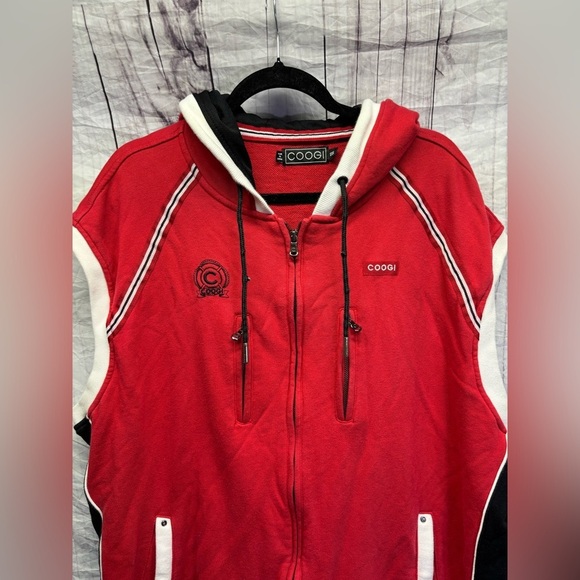 Vintage Coogi Zip Up Hooded Men’s Vest - Picture 2 of 12